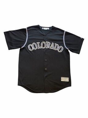 Colorado Rockies Vintage Black Alternate Jersey ⚫️🟣⚾️Men's Large